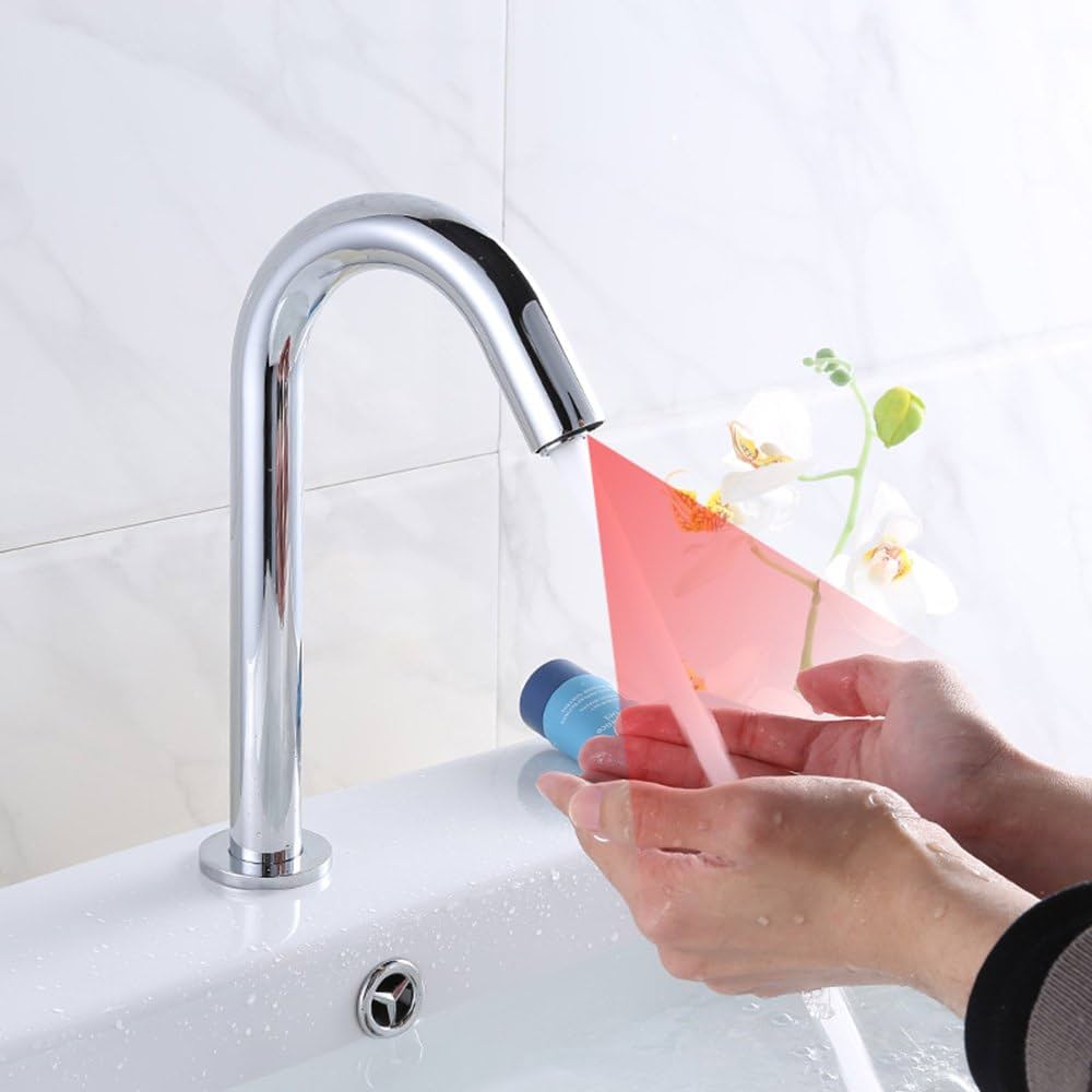 Amazon | センサー水栓 自動水栓 電池式 洗面蛇口 単水栓 洗面水